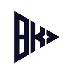 triangle letter logo design