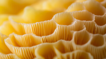 
Macro close-up of a Lion’s Mane mushroom against a bright background symbolizes brain health natural wisdom cognitive growth organic healing and the beauty of medicinal fungi in detail

