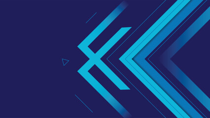 Creative abstract background with blue tones and geometric arrow shapes ideal for web and graphic design