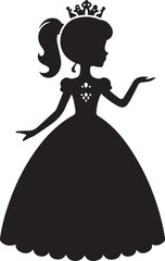 Fototapeta premium silhouettes of princess