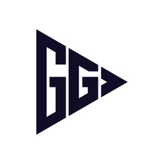 triangle letter logo design