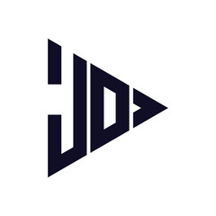 triangle letter logo design