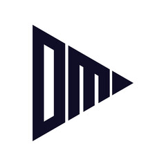 triangle letter logo design