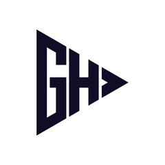 triangle letter logo design