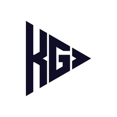 triangle letter logo design