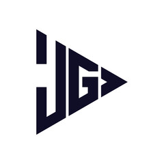 triangle letter logo design