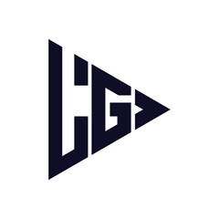 triangle letter logo design