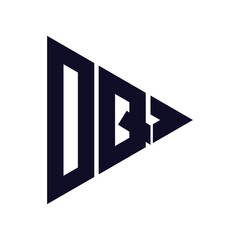 triangle letter logo design