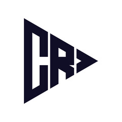 triangle letter logo design