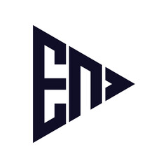 triangle letter logo design