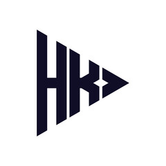 triangle letter logo design