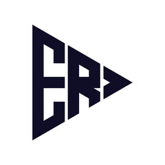 triangle letter logo design