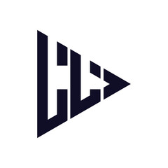 triangle letter logo design