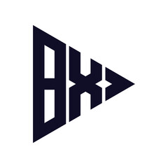 triangle letter logo design