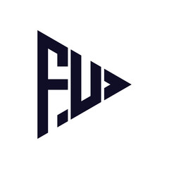 triangle letter logo design