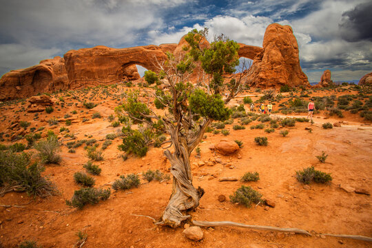 Turret Arch, Arches National Park, Utah, USA.