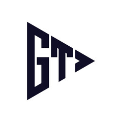 triangle letter logo design