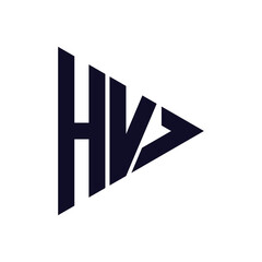 triangle letter logo design