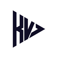 triangle letter logo design