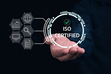 Iso certified business solutions corporate office modern environment professional quality assurance focus