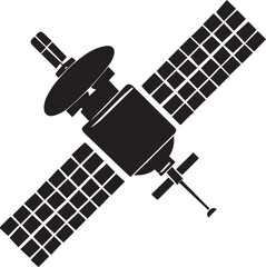 Satellite vector icon illustration