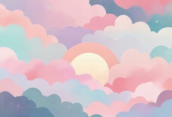 A sky with fluid sunrise colors, showcasing high-quality details.