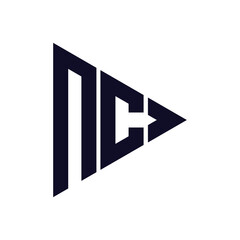 triangle letter logo design