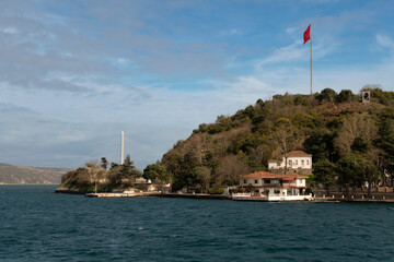 A high hill near the fishing village of Anadolu Kavagi  and the Yavuz Sultan Selim Bridge at the...