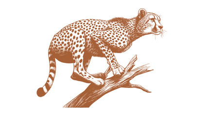 Cheetah vector