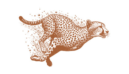 Cheetah vector