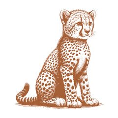 Cheetah vector