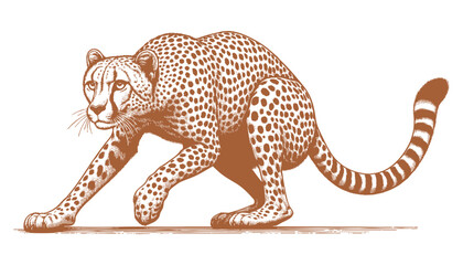 Cheetah vector