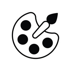 Painting icon vector stock illustration