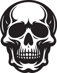 skull death flat vector icon