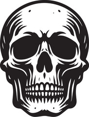 skull death flat vector icon