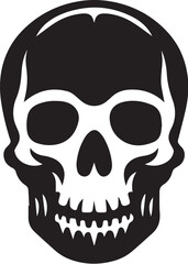 skull death flat vector icon