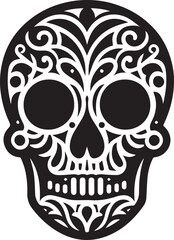 skull death flat vector icon