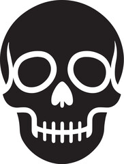 skull death flat vector icon