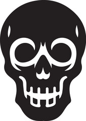 skull death flat vector icon