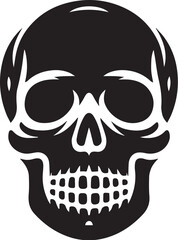 skull death flat vector icon
