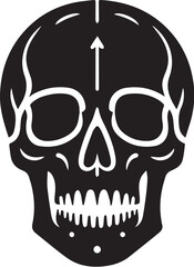 skull death flat vector icon