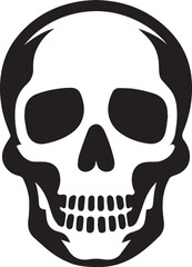 skull death flat vector icon