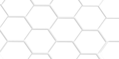 abstract hexagon texture pattern design.3d render of honeycomb white background abstract wall decorative in the bath copy space, technology, data	