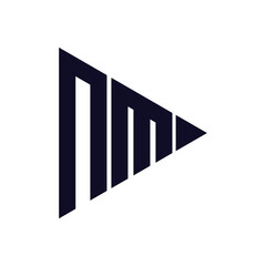 triangle letter logo design