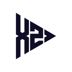 triangle letter logo design