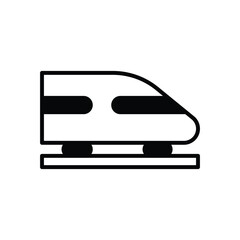 Rail Transport Modelling icon vector stock illustration