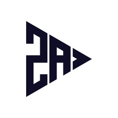 Obraz premium triangle letter logo design