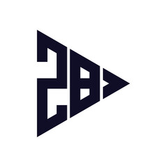 triangle letter logo design