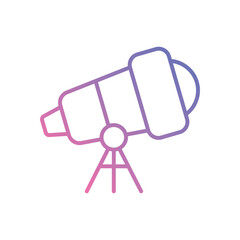 Astronomy icon vector stock illustration