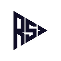 Fototapeta premium triangle letter logo design